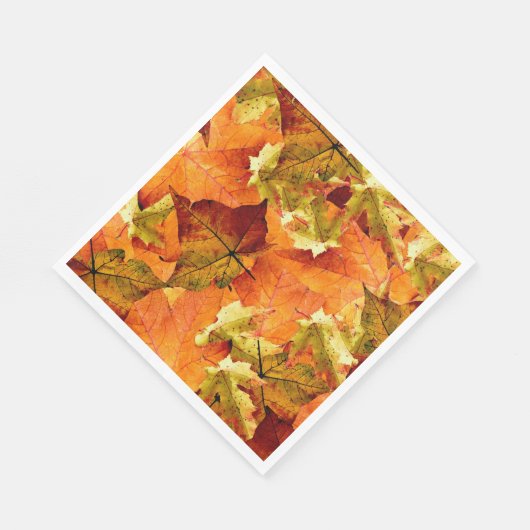Gefallene Herbstleaves Serviette (Ecke)