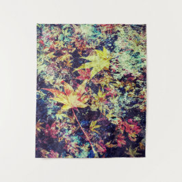 Gefallene Herbstverläufe lassen Abstrakt Wandteppich