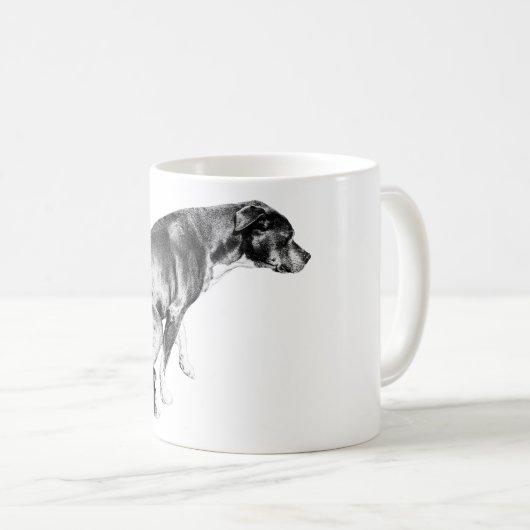 Gefallene Jungtiere im Herbst Schatten Kaffeetasse (VorderseiteRechts)