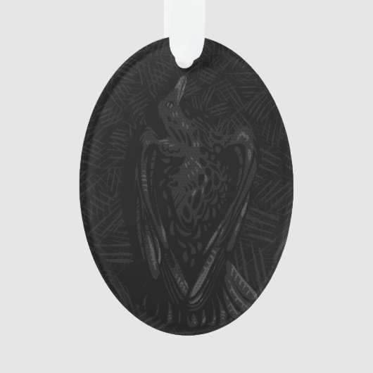 Gefallene Krähe Ornament (Vorderseite)