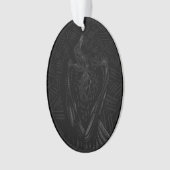 Gefallene Krähe Ornament (Vorderseite)