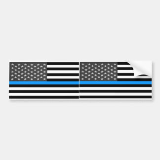 Gefallene Polizei-Flagge Autoaufkleber