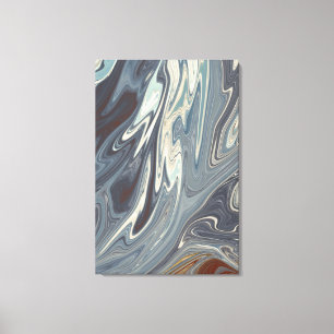 Gefallene Waves Art   Modernste abstrakte Malerei Leinwanddruck