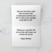 Gefallener Baum im Herbstmoos - Custom Birthday Ca Karte (Innenseite)