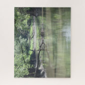 Gefallener Baum im Wasser Puzzle (Vertikal)