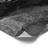 Gefallener Baum über Wasser Poster (Ecke)