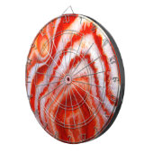Gefallener Blutorange Achat. Dartscheibe (Vorderseite rechts)