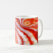 Gefallener Blutorange Achat. Kaffeetasse (VorderseiteRechts)