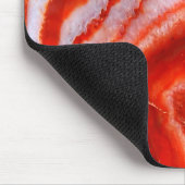 Gefallener Blutorange Achat. Mousepad (Ecke)