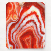 Gefallener Blutorange Achat. Mousepad (Vorne)