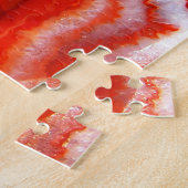 Gefallener Blutorange Achat. Puzzle (Seite)