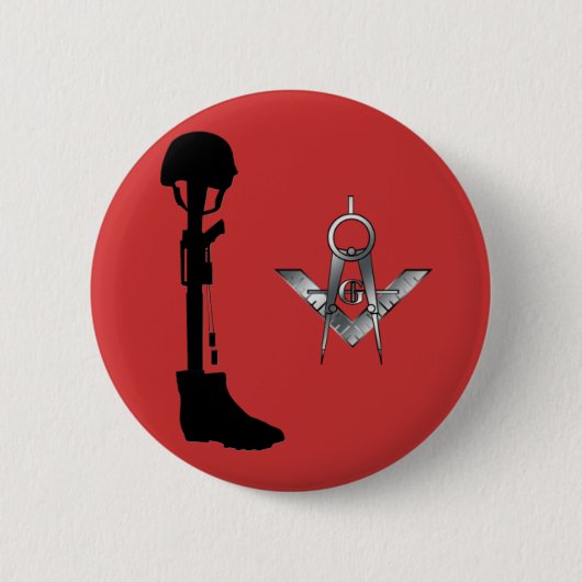 Gefallener Bruder-Maurer Button (Vorderseite)