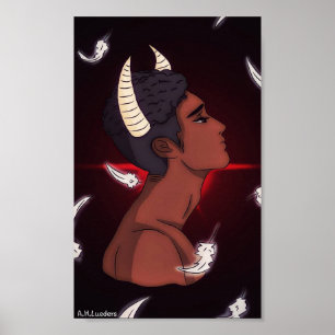 Gefallener Druck Poster