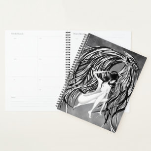 Gefallener Engel Grau Monochrom Planer