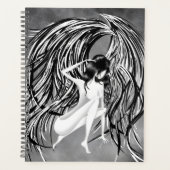 Gefallener Engel Grau Monochrom Planer (Vorderseite)