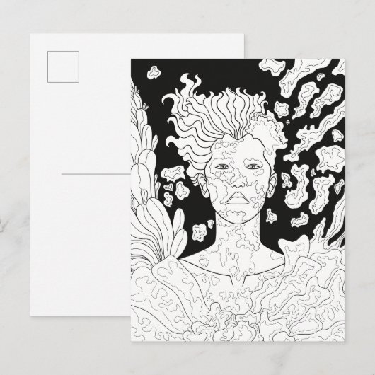 Gefallener Engel Postkarte (Vorne/Hinten)