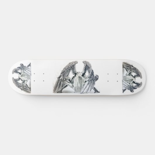 Gefallener Engels-Yoga-Pose-KunstSkateboard Skateboard (Horizontal)