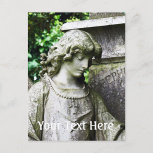 Gefallener Gartenengel Postkarte