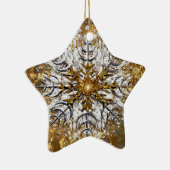 Gefallener Schnee Keramik Ornament (Rechts)