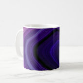 Gefallener Wirbelnder Lila-Geode Kaffeetasse (Vorderseite Links)