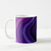 Gefallener Wirbelnder Lila-Geode Kaffeetasse (Links)