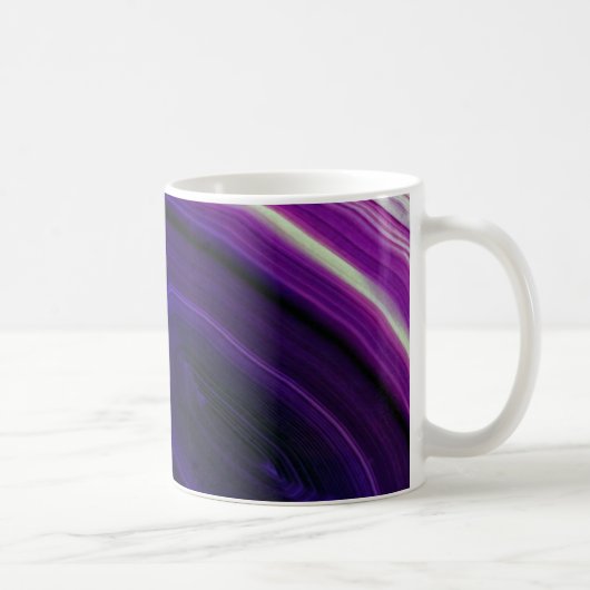 Gefallener Wirbelnder Lila-Geode Kaffeetasse (Rechts)