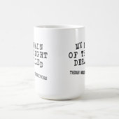 Gefallener Zug des Denkens FunnyMug Kaffeetasse (Mittel)