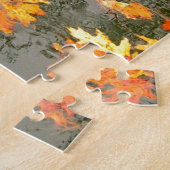 gefallenes Blätter im Regen Puzzle (Seite)