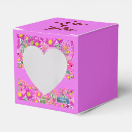 Gefallenheitsbox Herz (Rosa Blumenmix)RFPMDesigns© Geschenkschachtel