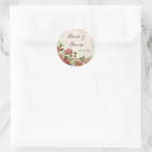 Gefällige Sticker oder Siegel, Trellis Rose Vintag (Tasche)