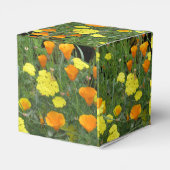 Gefälligkeit Box California Wildblumen Geschenkschachtel (Rückseite)