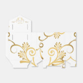 Gefälligkeit Box-Extravagantes Goldenes Herz Geschenkschachtel (Ungefaltet)