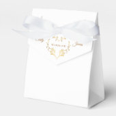 Gefälligkeit Box-Extravagantes Goldenes Herz Geschenkschachtel (Vorderseite)