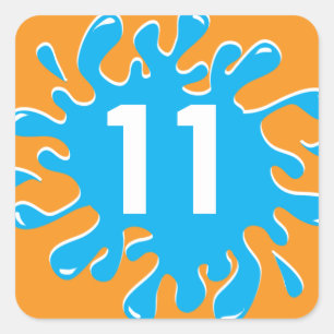 Gefälligkeit / Etikettenaufkleber - Spaß in der So Quadratischer Aufkleber