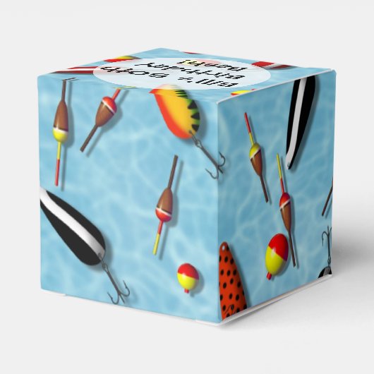 Gefälligkeit/Geschenkboxen - Bob und Lures in der  Geschenkschachtel (Rückseite)