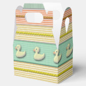 Gefälligkeit/Geschenkboxen - Enten in einer Reihe Geschenkschachtel (Geöffnet)