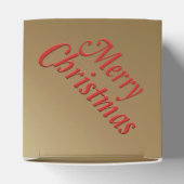 Gefälligkeit/Geschenkboxen - Red Bow & Ribbon auf Geschenkschachtel (Oben)