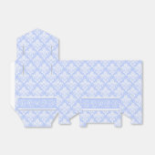 Gefälligkeit/Geschenkboxen - Wedgewood Blue Damask Geschenkschachtel (Ungefaltet)