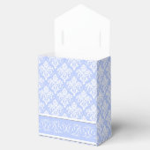 Gefälligkeit/Geschenkboxen - Wedgewood Blue Damask Geschenkschachtel (Geöffnet)