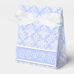 Gefälligkeit/Geschenkboxen - Wedgewood Blue Damask Geschenkschachtel