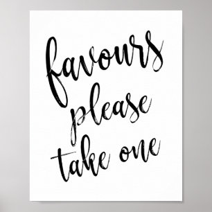 Gefälligkeiten Bitte nehmen Sie ein einfaches 8x10 Poster