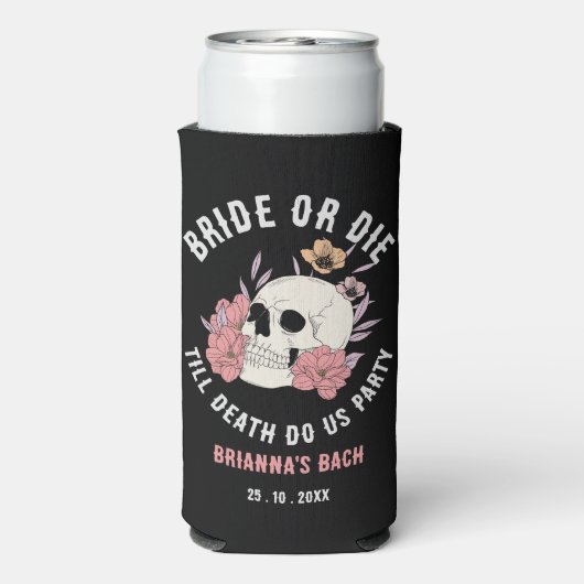 Gefälligkeiten für Junggeselinnen-Abschied von Bra Selters Dosenkühler (Seltzer Rückseite)