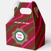 Gefälligkeitsbox 5 Burgundy(Pink Green) RFPMDesign Geschenkschachtel (Vorderseite)