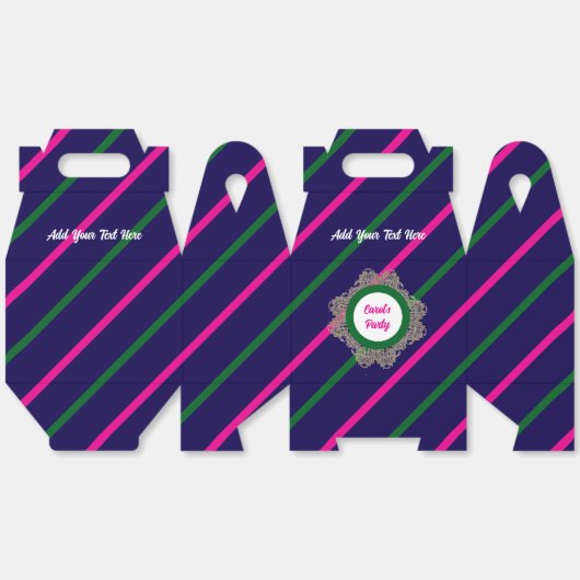 Gefälligkeitsbox 5 D-Blue (rosa grün) RFPMDesign © Geschenkschachtel (Ungeklappt)