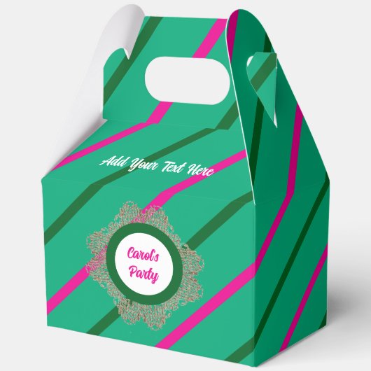 Gefälligkeitsbox 5 Green (Pink Green) RFPMDesign © Geschenkschachtel (Vorderseite)