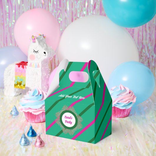 Gefälligkeitsbox 5 Green (Pink Green) RFPMDesign © Geschenkschachtel (Party)