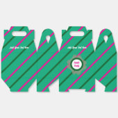 Gefälligkeitsbox 5 Green (Pink Green) RFPMDesign © Geschenkschachtel (Ungeklappt)