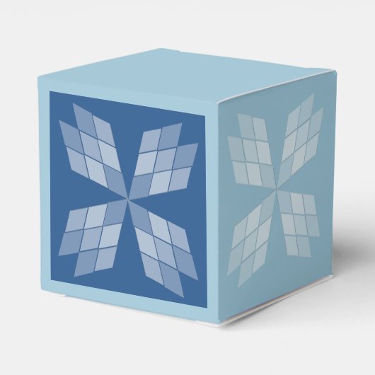 Gefälligkeitsbox - Diamantblätter Geschenkschachtel (Rückseite)