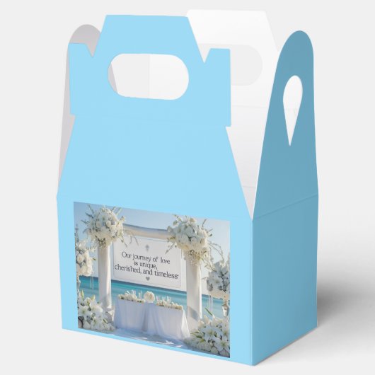 Gefälligkeitsbox-"Elegant Bridal Favor Box" Geschenkschachtel (Geöffnet)