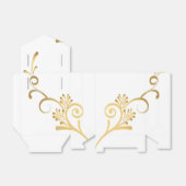 Gefälligkeitsbox-Extravagant Gold gedruckt Geschenkschachtel (Ungefaltet)